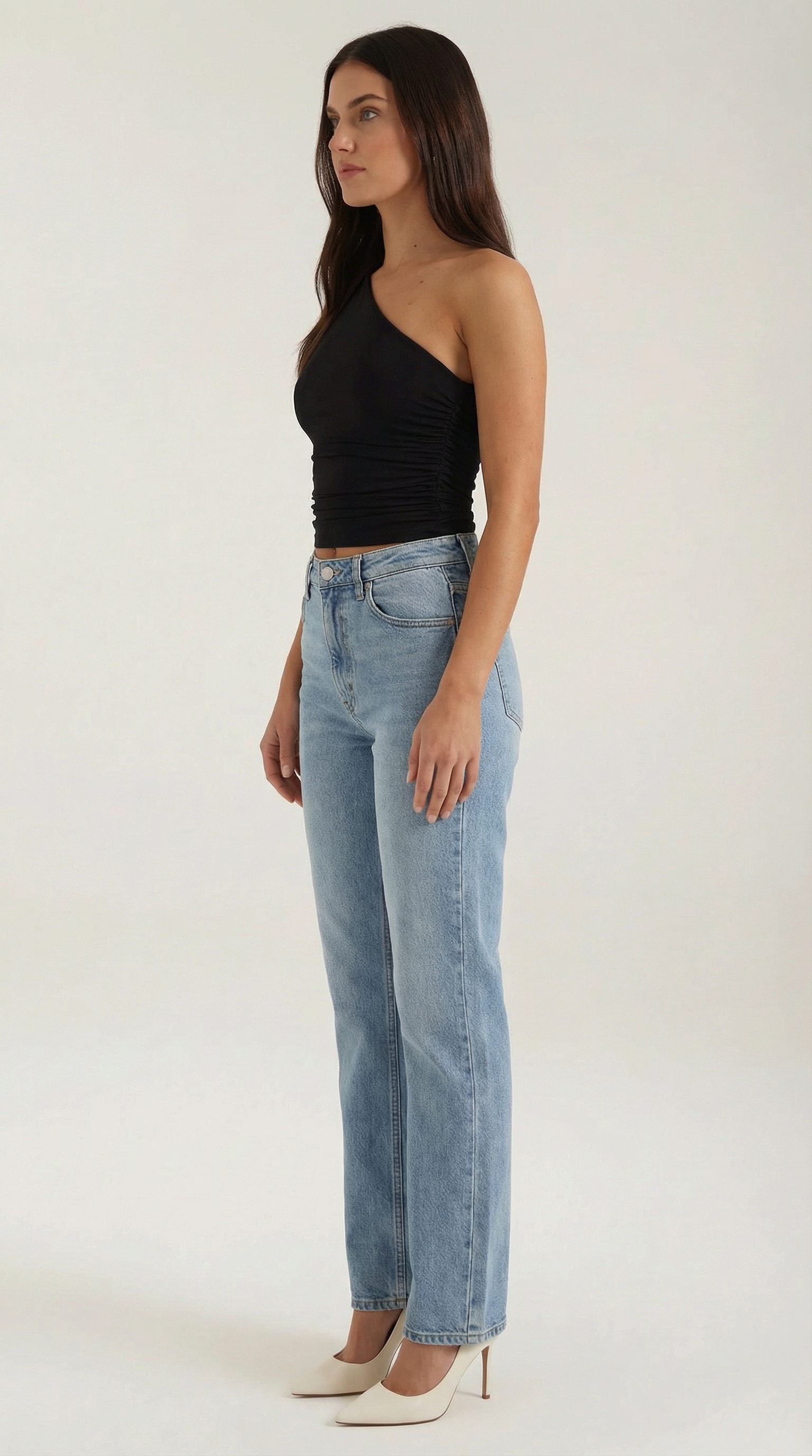 One-Shoulder Sleeveless Top for Women - Lightweight Fabric, Casual Style, Perfect for Summer Outings and Events