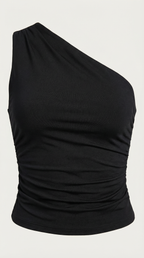 One-Shoulder Sleeveless Top for Women - Lightweight Fabric, Casual Style, Perfect for Summer Outings and Events