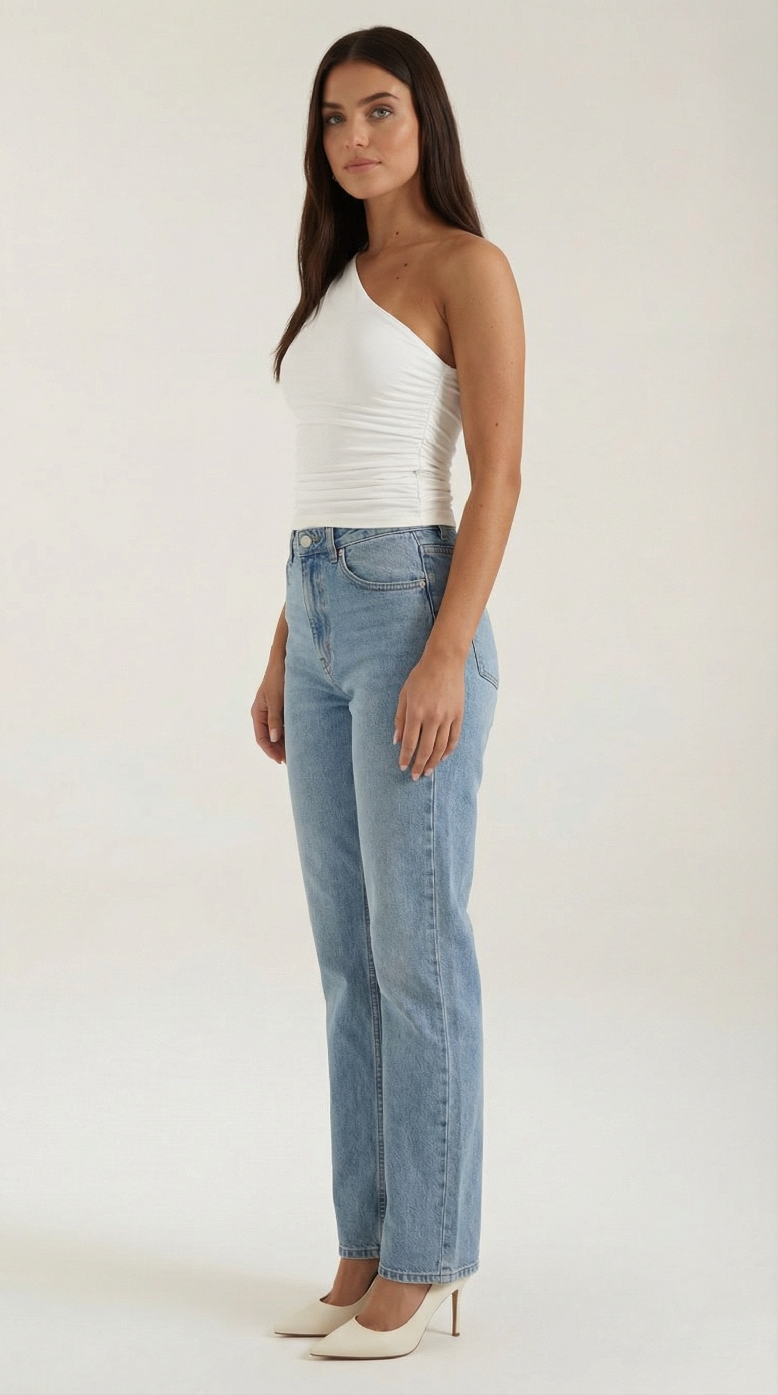 One-Shoulder Sleeveless Top for Women - Lightweight Fabric, Casual Style, Perfect for Summer Outings and Events