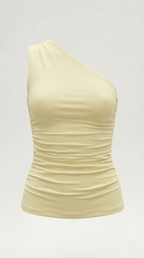 One-Shoulder Sleeveless Top for Women - Lightweight Fabric, Casual Style, Perfect for Summer Outings and Events