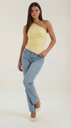 One-Shoulder Sleeveless Top for Women - Lightweight Fabric, Casual Style, Perfect for Summer Outings and Events