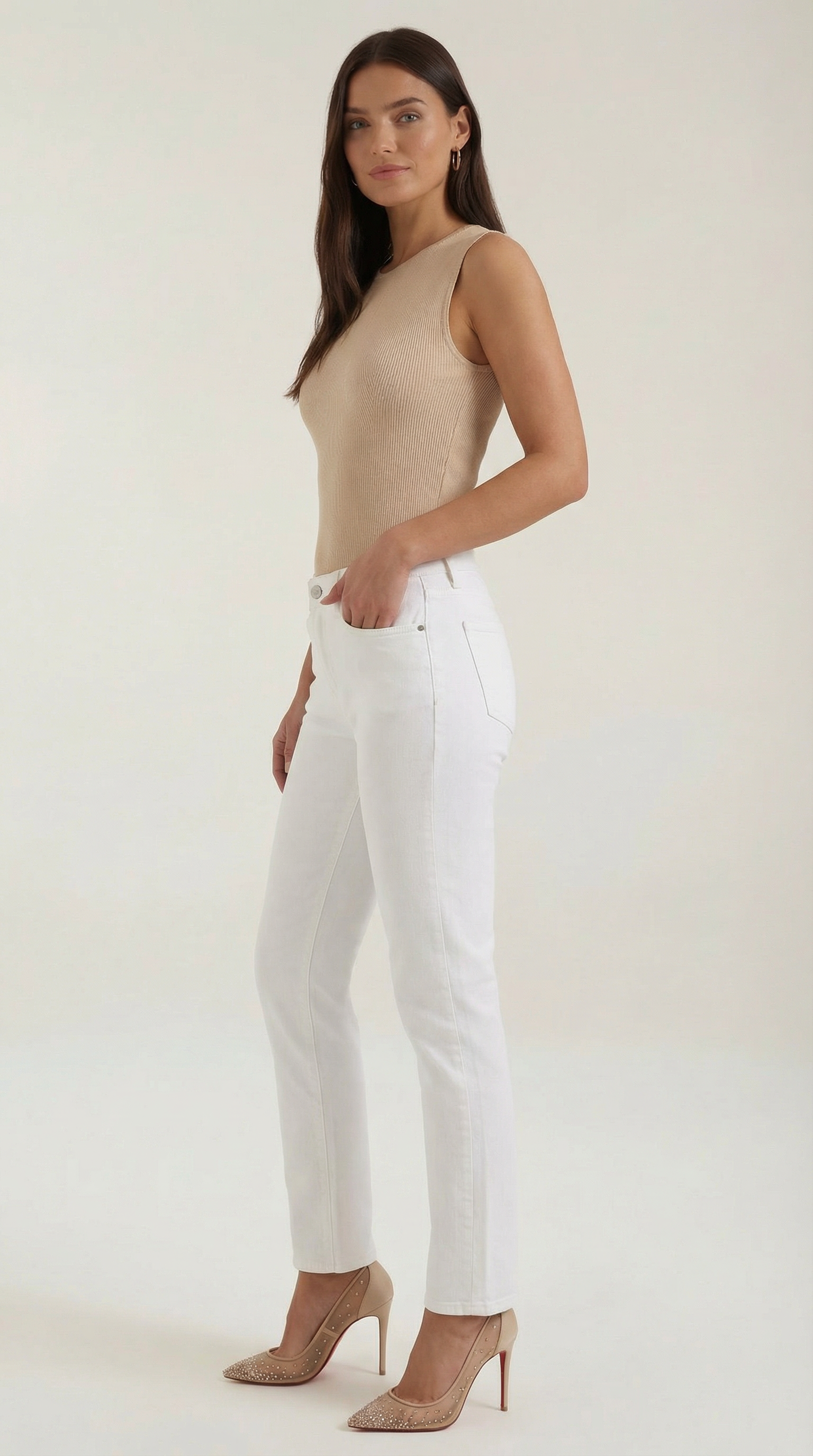 Ribbed Tank Top for Women - Lightweight Rain-Resistant Fabric - Casual Summer Wear - Available in Multiple Colors