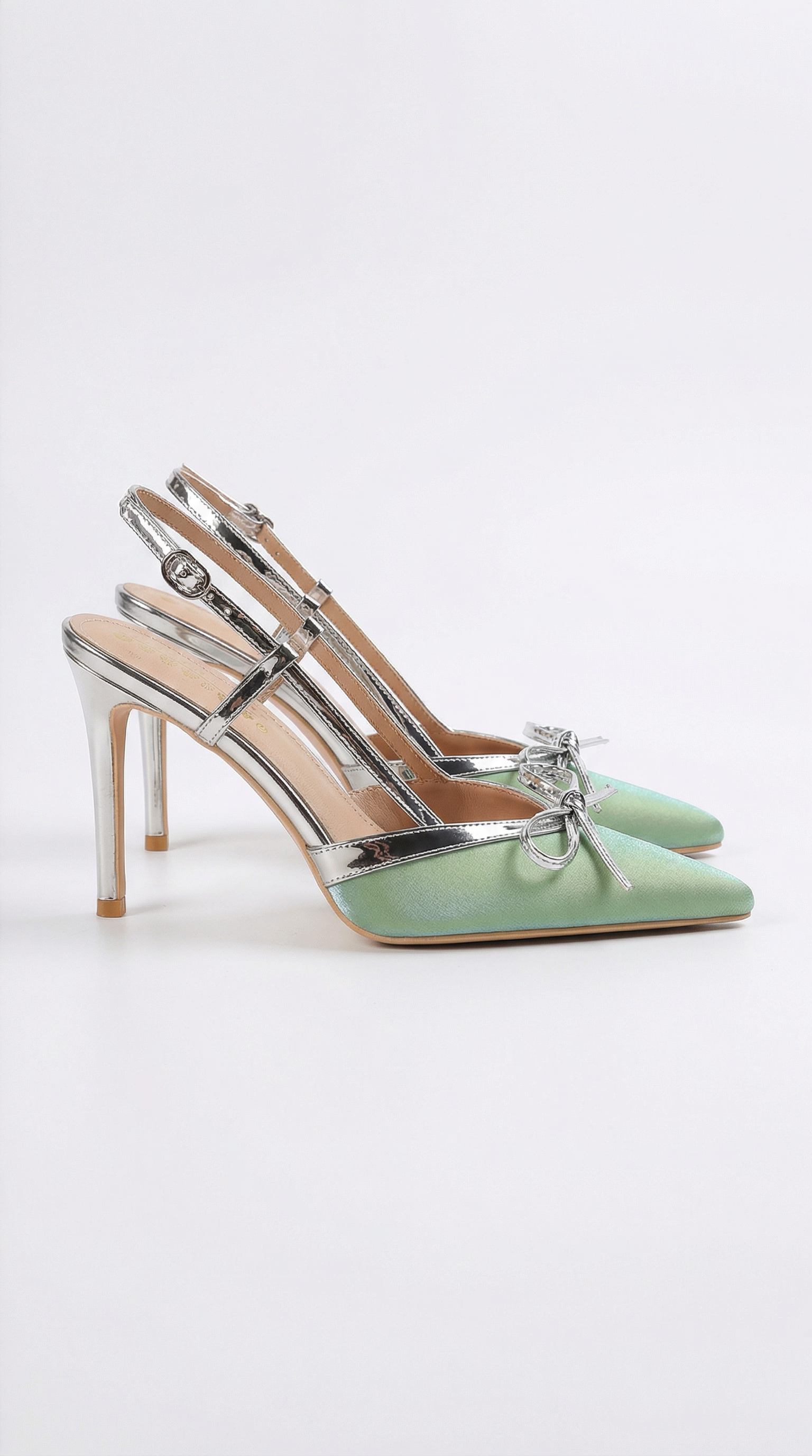 Satin Bow Pumps for Women - Elegant Evening Footwear - Stylish Dress Shoes