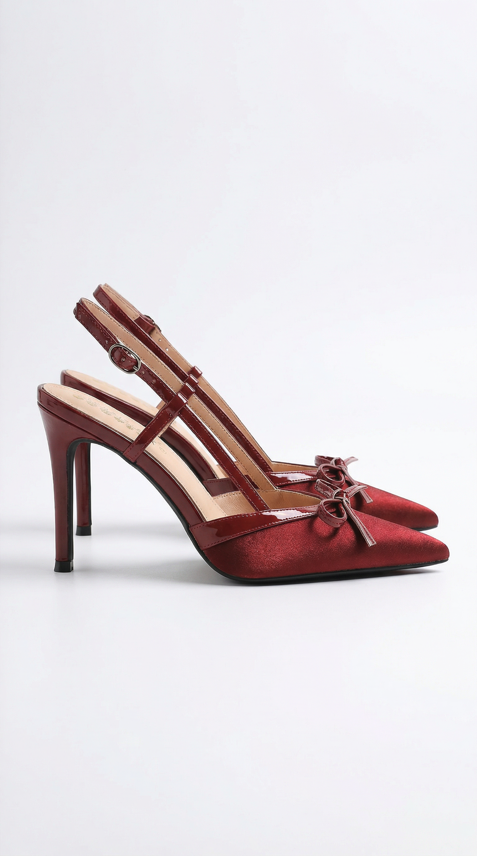 Satin Bow Pumps for Women - Elegant Evening Footwear - Stylish Dress Shoes