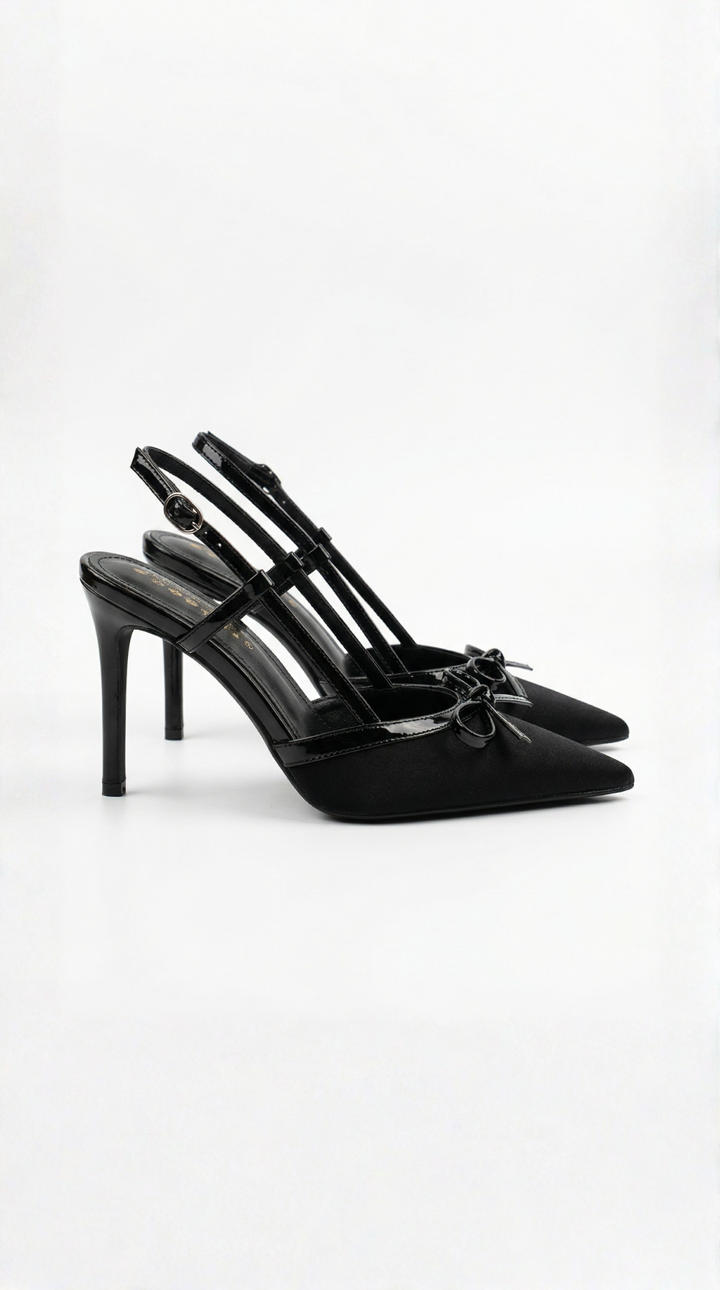 Satin Bow Pumps for Women - Elegant Evening Footwear - Stylish Dress Shoes