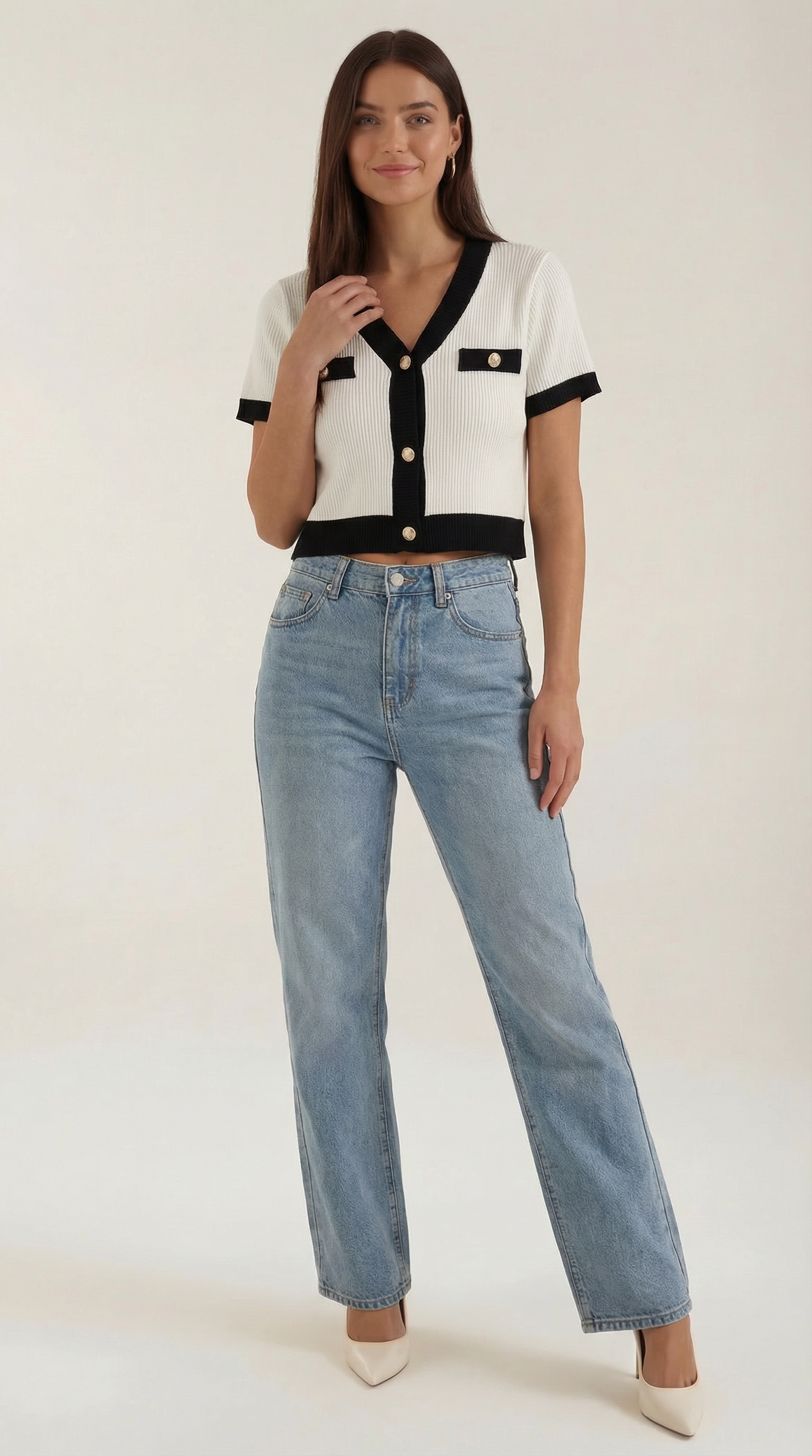 Short Sleeve Nerina Top - Lightweight Cotton Casual Shirt for Everyday Wear