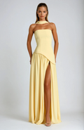 Strapless Maxi Dress in Lightweight Fabric for Summer Events and Casual Outings