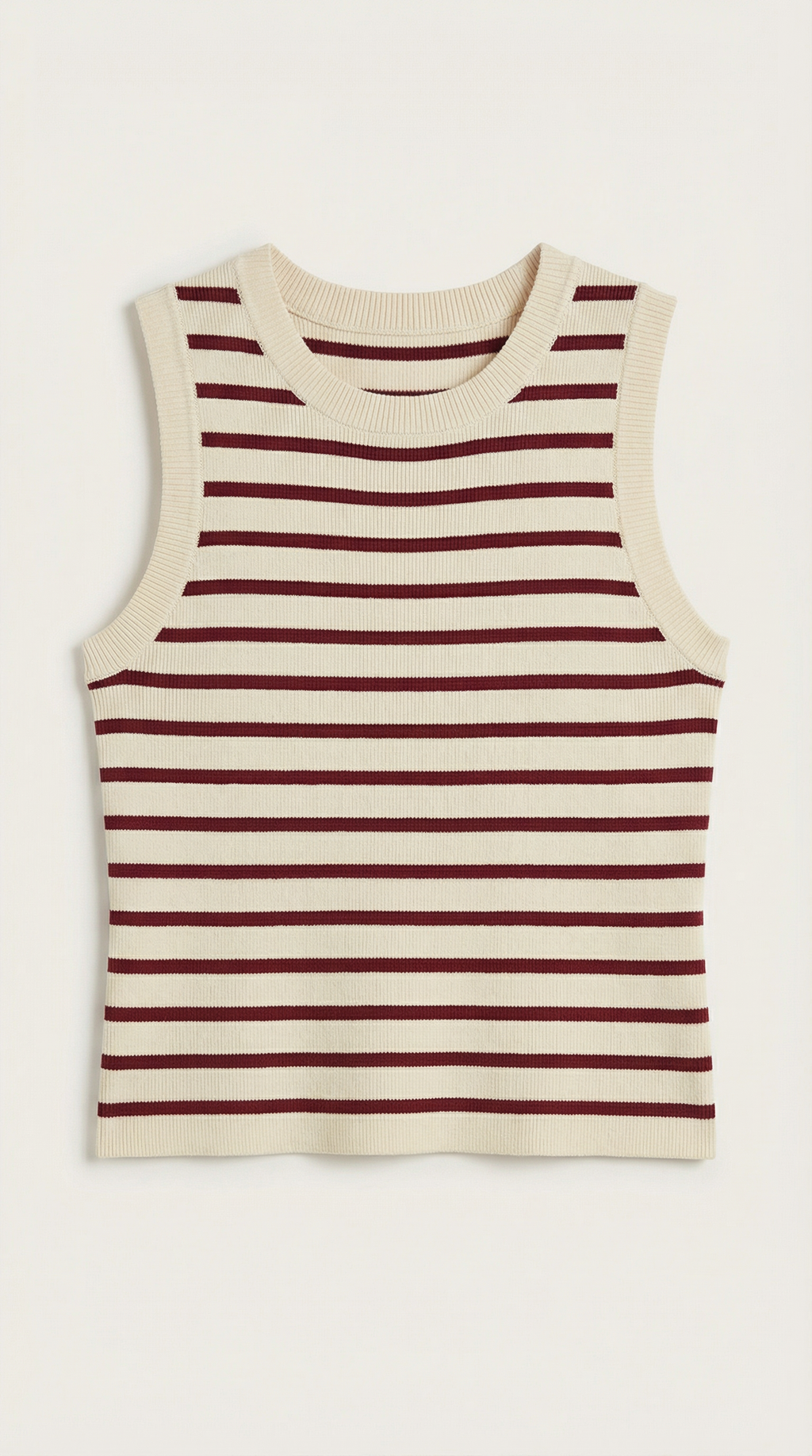 Striped Cotton Tank Top for Women - Casual Sleeveless Summer Wear - Lightweight and Breathable Design