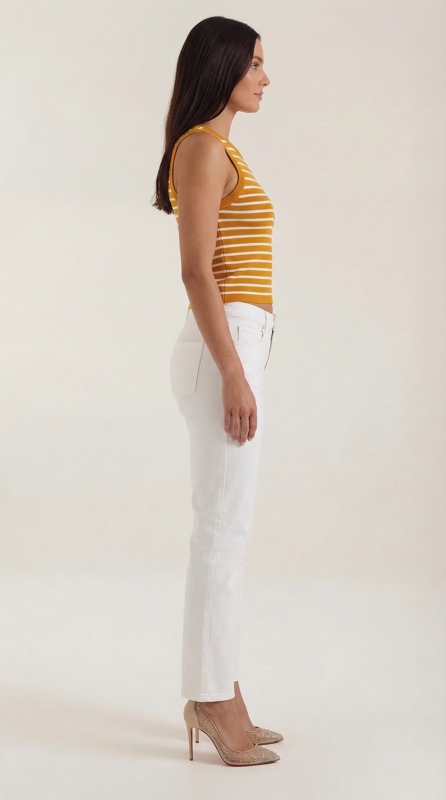 Striped Cotton Tank Top for Women - Casual Sleeveless Summer Wear - Lightweight and Breathable Design