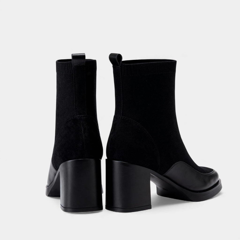 Suede Ankle Boots for Women - Classy Block Heel Design for Casual or Dressy Occasions