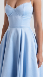 Tulle Midi Dress with Isolde Design for Elegant Events and Special Occasions