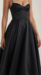 Tulle Midi Dress with Isolde Design for Elegant Events and Special Occasions