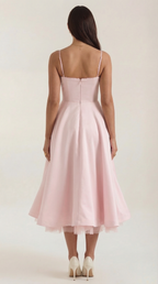 Tulle Midi Dress with Isolde Design for Elegant Events and Special Occasions