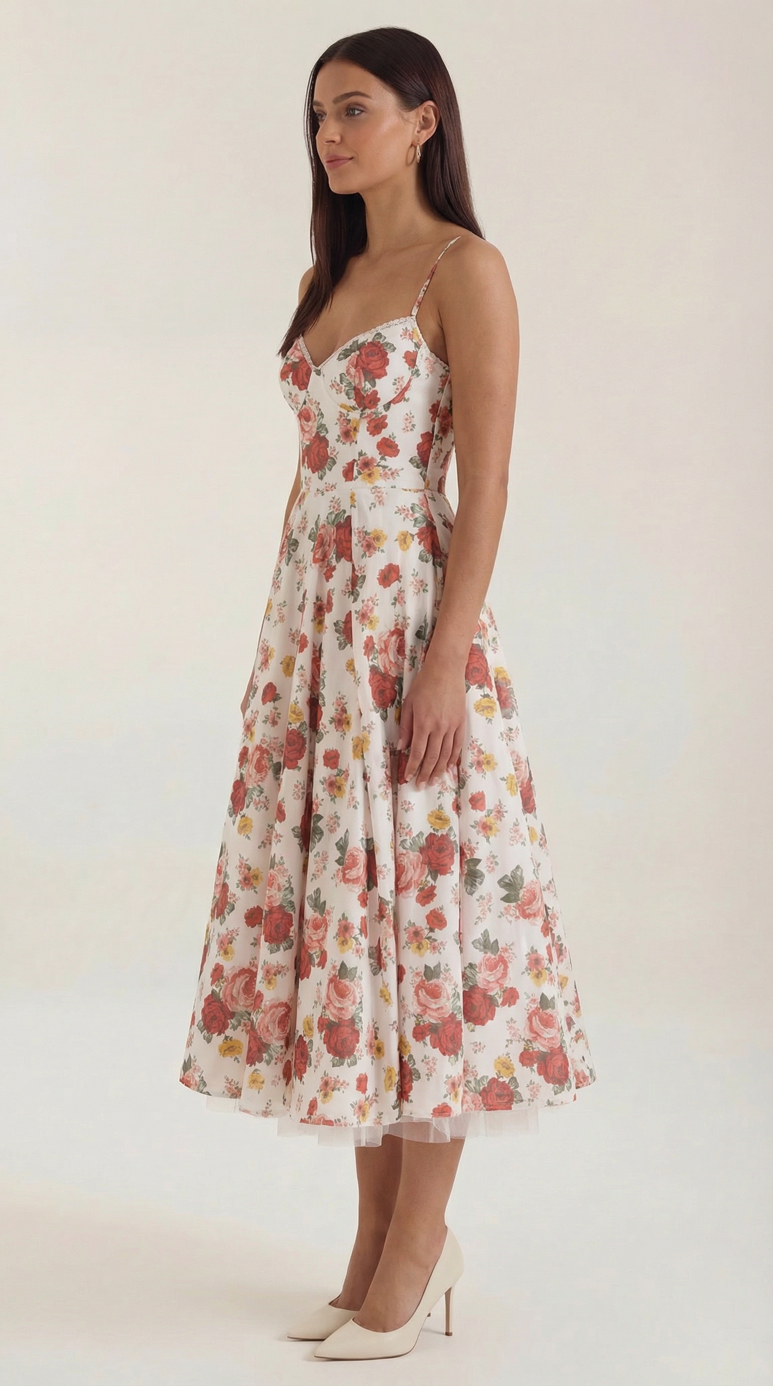 Tulle Midi Dress with Isolde Design for Elegant Events and Special Occasions