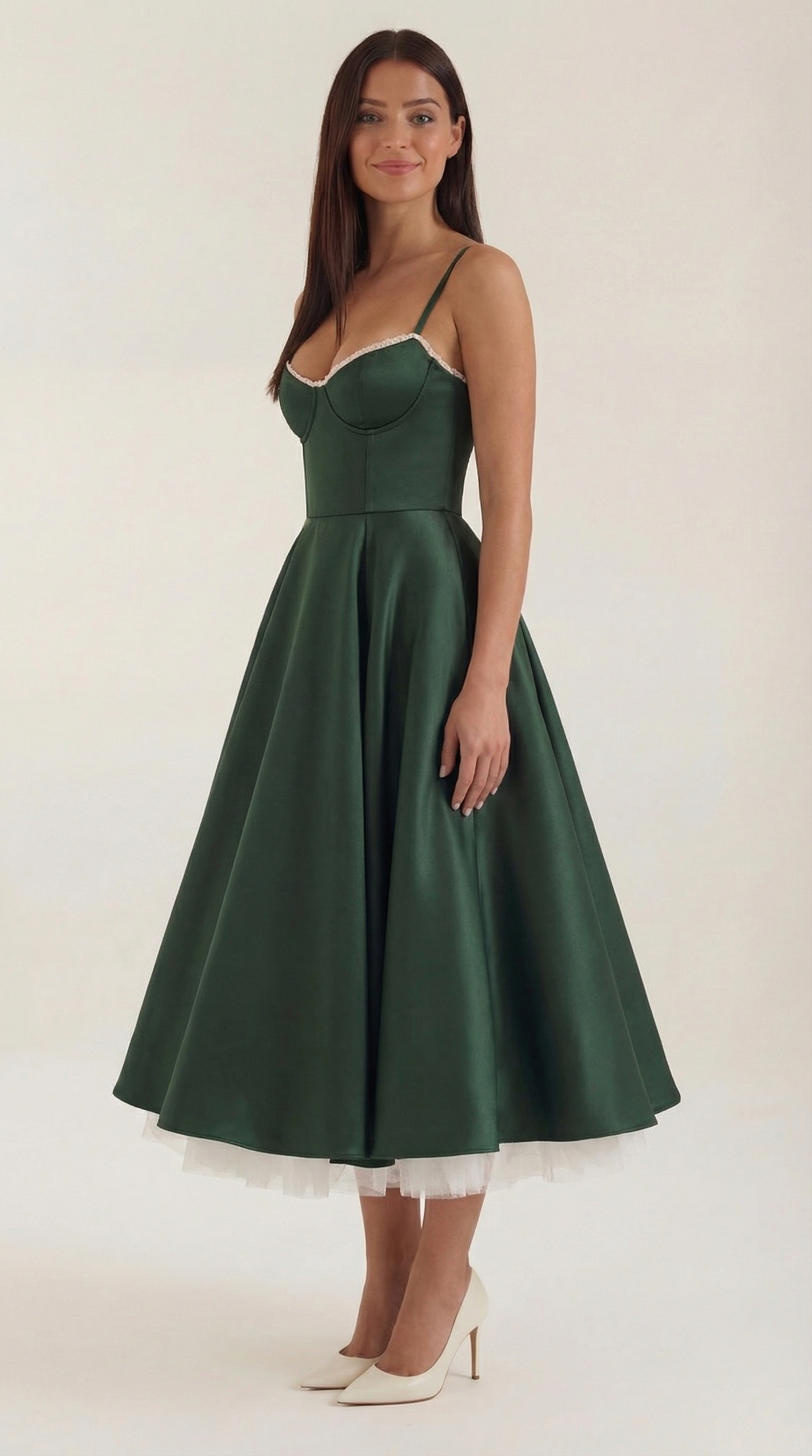 Tulle Midi Dress with Isolde Design for Elegant Events and Special Occasions