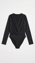 V-Neck Body Blouse for Women - Lightweight Fabric, Casual Style, Perfect for Everyday Wear