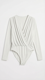 V-Neck Body Blouse for Women - Lightweight Fabric, Casual Style, Perfect for Everyday Wear