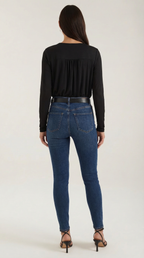 V-Neck Body Blouse for Women - Lightweight Fabric, Casual Style, Perfect for Everyday Wear