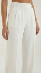 Wide-Leg Office Trousers for Women - Comfortable Stretch Fabric - Professional Style - Versatile Workwear Pants