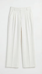 Wide-Leg Office Trousers for Women - Comfortable Stretch Fabric - Professional Style - Versatile Workwear Pants