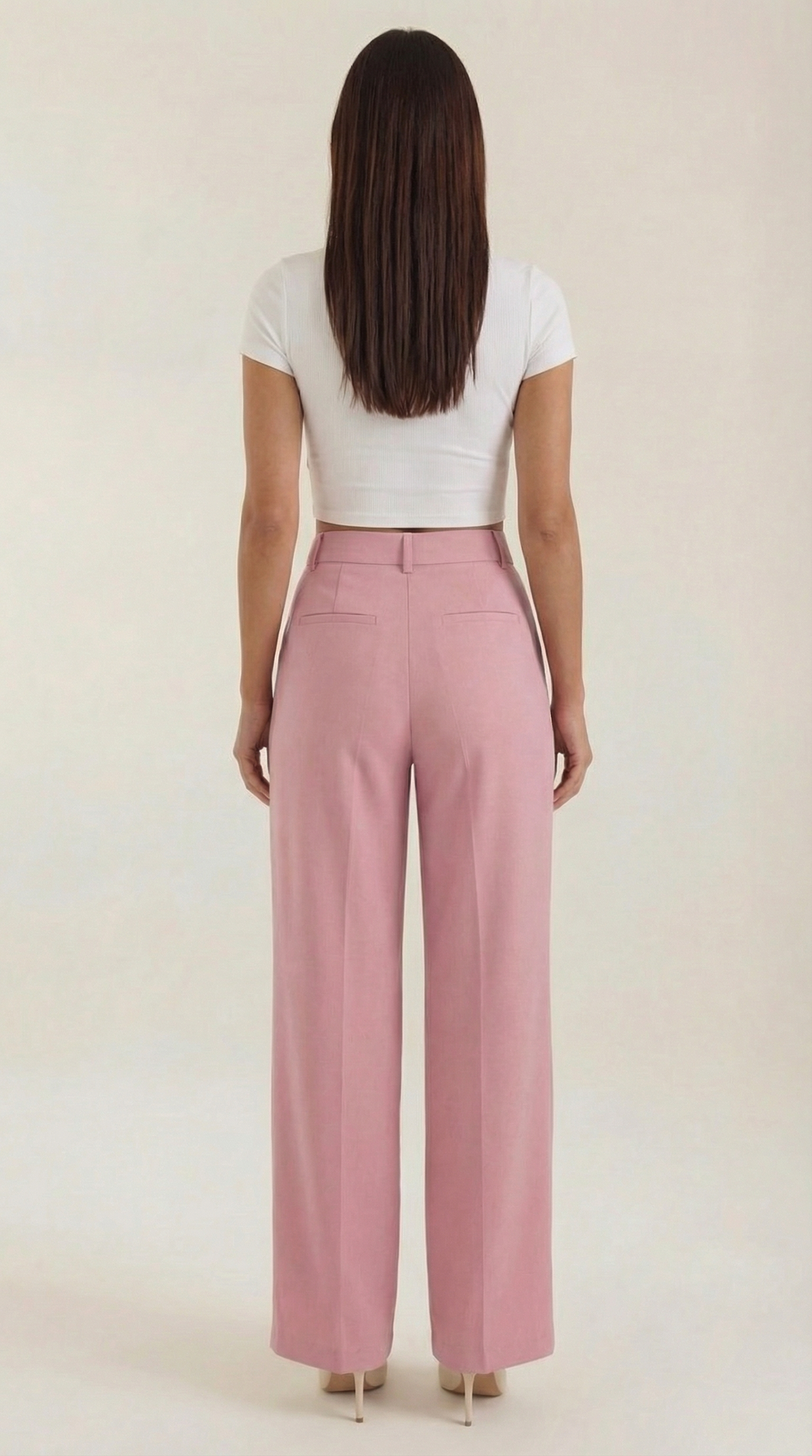 Wide-Leg Office Trousers for Women - Comfortable Stretch Fabric - Professional Style - Versatile Workwear Pants