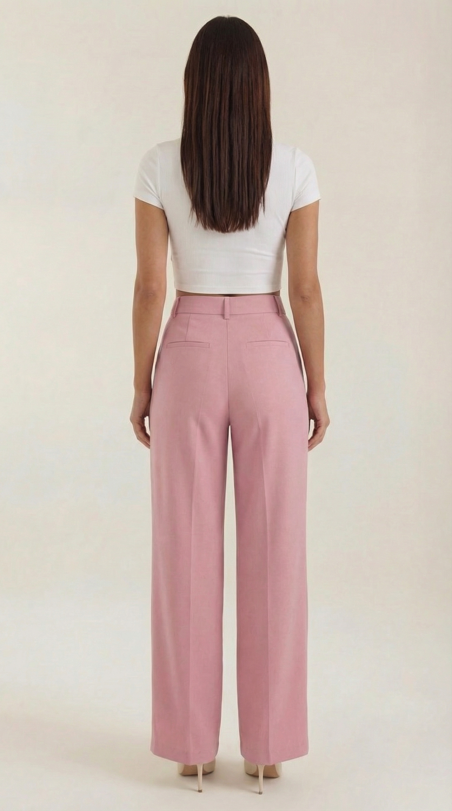 Wide-Leg Office Trousers for Women - Comfortable Stretch Fabric - Professional Style - Versatile Workwear Pants
