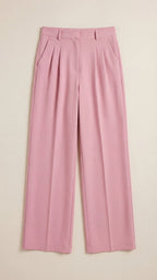 Wide-Leg Office Trousers for Women - Comfortable Stretch Fabric - Professional Style - Versatile Workwear Pants