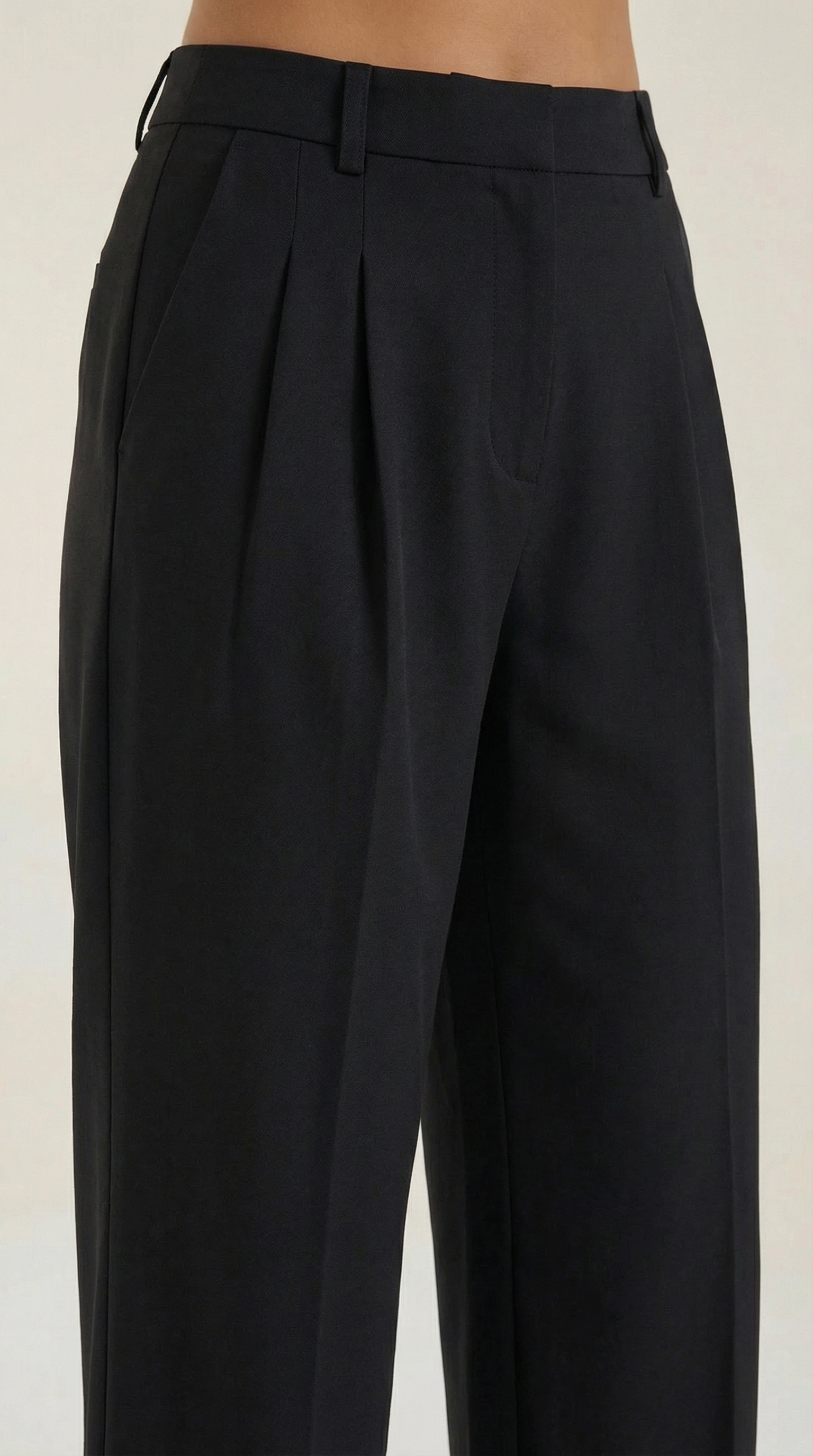 Wide-Leg Office Trousers for Women - Comfortable Stretch Fabric - Professional Style - Versatile Workwear Pants