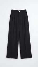 Wide-Leg Office Trousers for Women - Comfortable Stretch Fabric - Professional Style - Versatile Workwear Pants