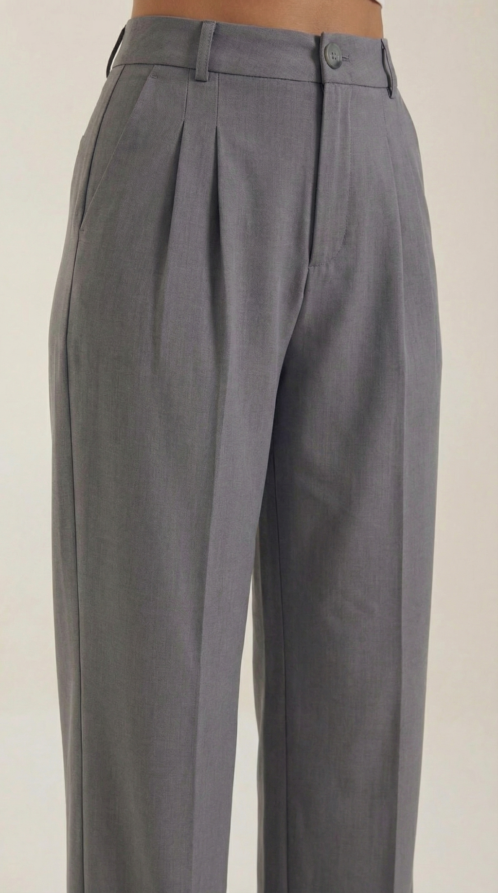 Wide-Leg Office Trousers for Women - Comfortable Stretch Fabric - Professional Style - Versatile Workwear Pants