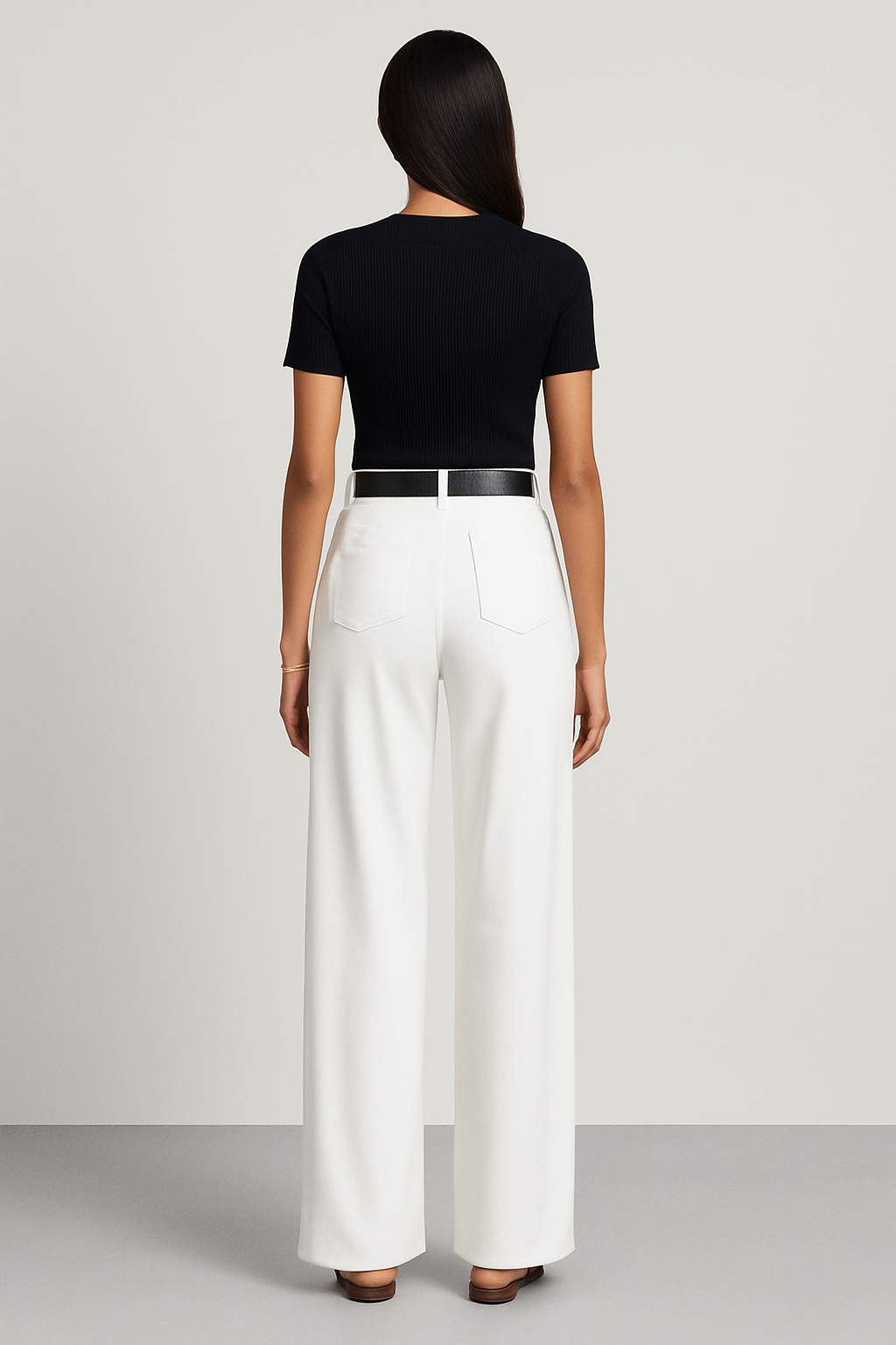 Wide-Leg Trousers for Women - Tailored Fit, Comfortable Fabric, Versatile Casual or Office Wear
