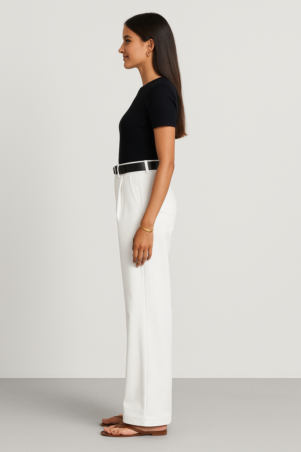 Wide-Leg Trousers for Women - Tailored Fit, Comfortable Fabric, Versatile Casual or Office Wear