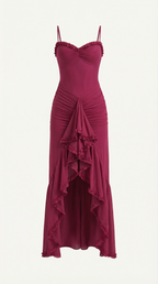 Wisteria Floral Maxi Dress - Lightweight Cotton Blend - Casual Summer Wear - Sleeveless Design