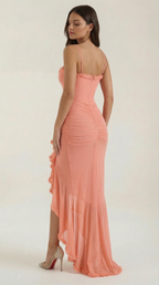 Wisteria Floral Maxi Dress - Lightweight Cotton Blend - Casual Summer Wear - Sleeveless Design