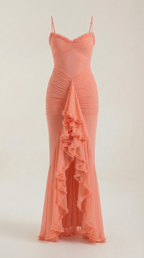 Wisteria Floral Maxi Dress - Lightweight Cotton Blend - Casual Summer Wear - Sleeveless Design