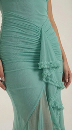 Wisteria Floral Maxi Dress - Lightweight Cotton Blend - Casual Summer Wear - Sleeveless Design