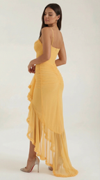 Wisteria Floral Maxi Dress - Lightweight Cotton Blend - Casual Summer Wear - Sleeveless Design