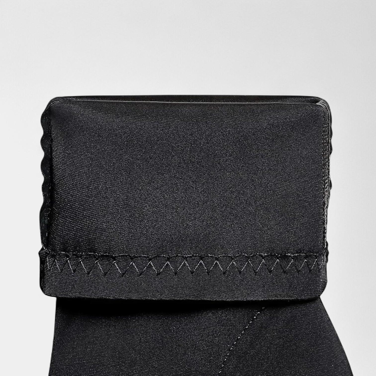 Women's Ankle Boots - Pointed Toe, Block Heel, Zig-Zag Stitching - Stylish Footwear for Casual and Formal Occasions