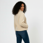 Women's Full-Zip Fleece Jacket for Warmth and Comfort in Casual Outdoor Activities