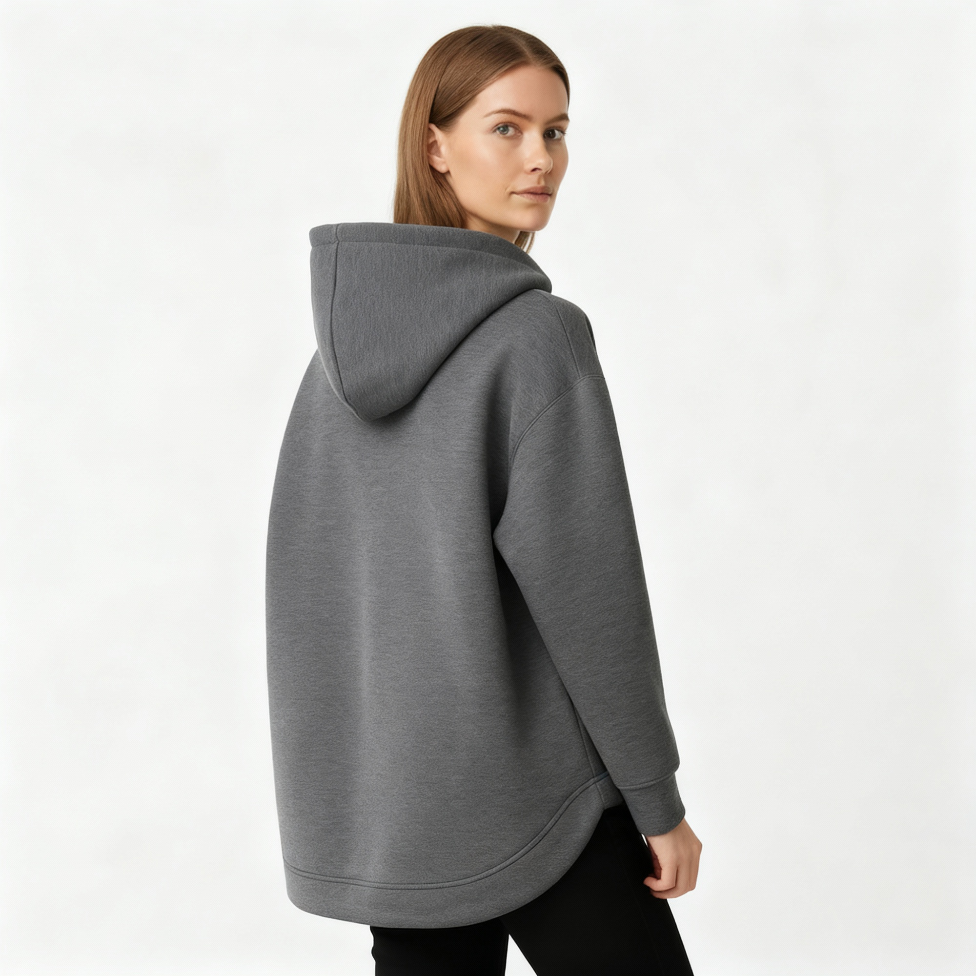 Women's Full-Zip Hoodie - Soft Cotton Blend - Casual Style - Perfect for Layering and Everyday Wear