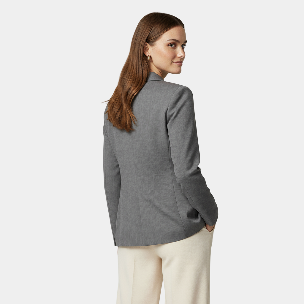 Women's Single-Button Blazer Jacket - Tailored Fit - Professional Office Wear - Versatile Business Attire