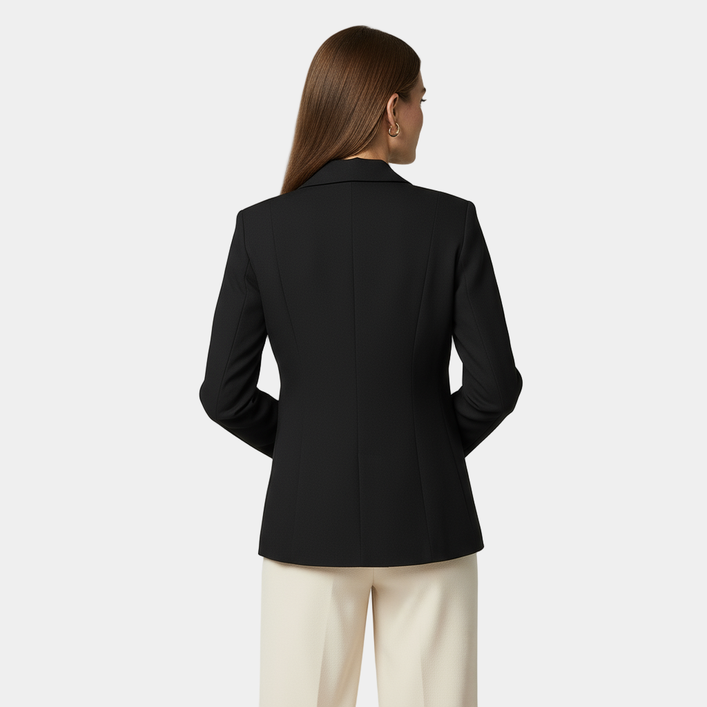 Women's Single-Button Blazer Jacket - Tailored Fit - Professional Office Wear - Versatile Business Attire